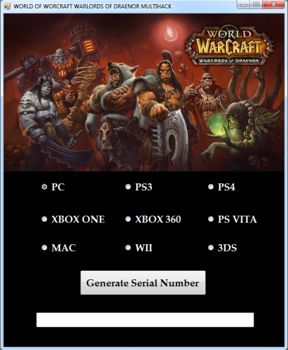 World Of Warcraft Serial Key